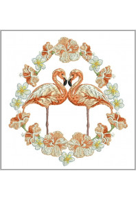 Pet066 - Loving Flamingos